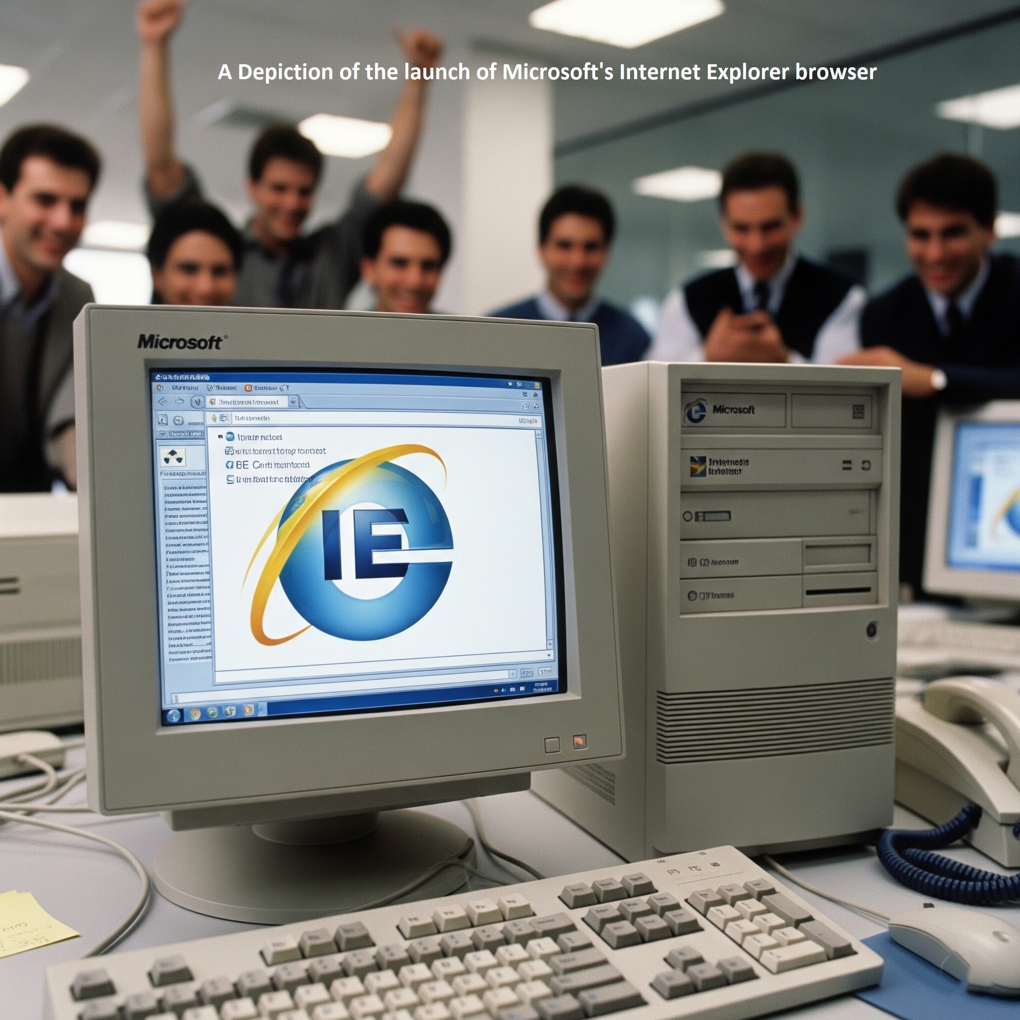 A-Depiction-of-the-launch-of-Microsofts-Internet-Explorer-browser _ Image by Bandile Ndzishe of Bandzishe Group